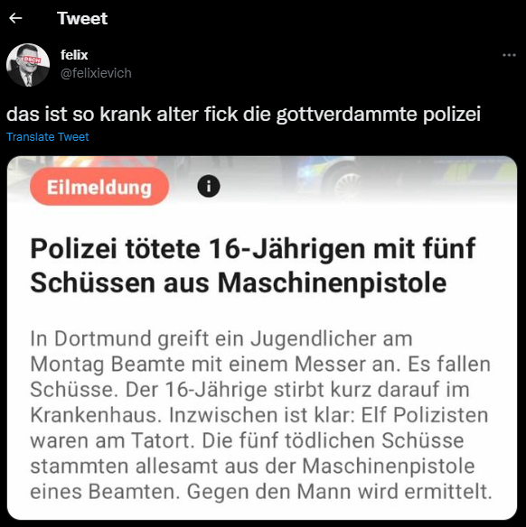 fick die gottverdammte polizei - a thread Als aller erstes möchte ich sagen, dass ich selber die Ausbildung zum Bundespolizisten durchlaufen habe, verletzungsbedingt jedoch Anfang des Jahres kündigen musste. Aussagen über Verhaltensweisen der Polizei sind also kein Halbwisssen