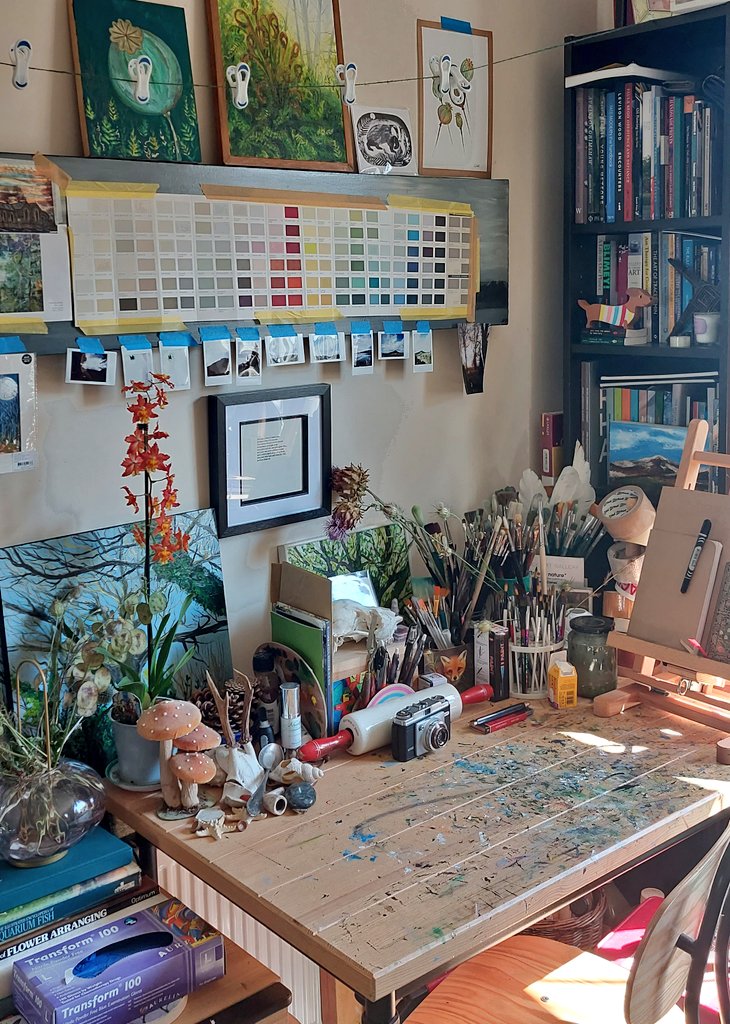 wlhaydock's tweet photo. As much as I enjoyed my trip away, I missed my little work space and all its organised chaos. Its funny what you get attached to ๐ #smallworkspace #creativespace #doesthejob https://t.co/Aebpd06RX7