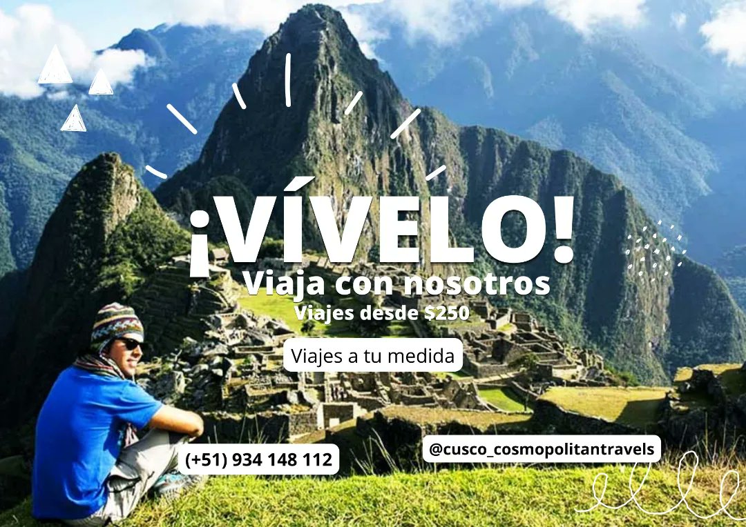 CuscoCosmo's tweet image. Contactanos para tu proxima aventura!! Nosotros lo organizamos todo por ti. #Peru #Cusco #Cosmopolitantravels 💯🇵🇪😊🖐️