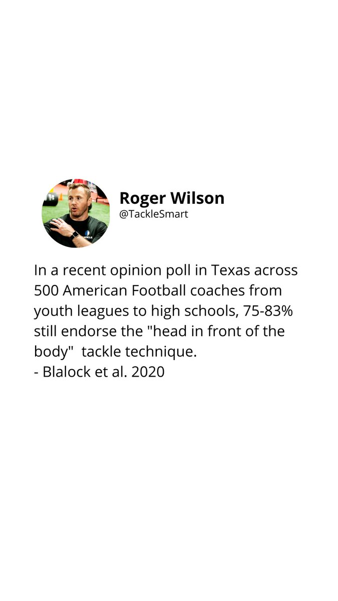 TackleSmart's tweet photo. ❗️AN ALARMING STATISTIC❗️

❓️Question: Why do you think so many football coaches are still so reluctant to change the "old school" tackling style❓️

Read about the study here:
⬇️⬇️⬇️⬇️⬇️
https://t.co/NhhsIroeSO 

#tacklesmart #tackletechnique #tacklepractice #tacklingdrills https://t.co/tSL06a2H33