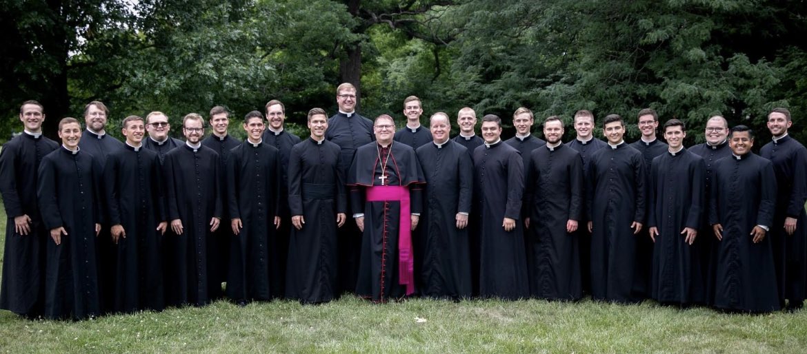 father_rmv's tweet image. Group picture of the seminarians of the Diocese of Peoria, IL.