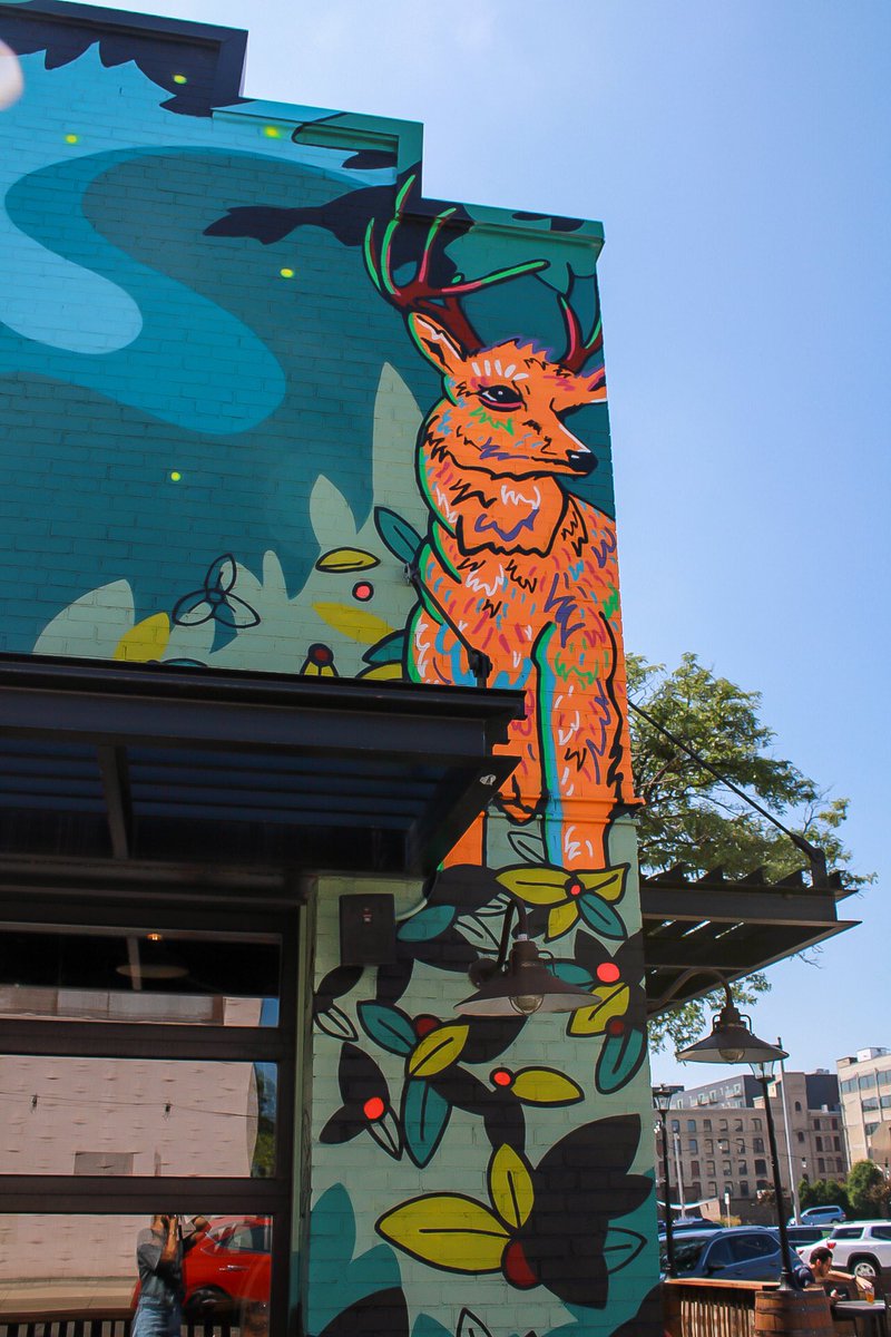 mobcraftbeer's tweet photo. If you've stopped or driven by the taproom recently, you may have noticed that we have a new addition. The super talented Drew York was back this year to create another mural masterpiece for Weird Fest. Stop by the taproom to check out his amazing work. 🎨🦌
#mural #mke #mobcraft https://t.co/I5FYshOoTK