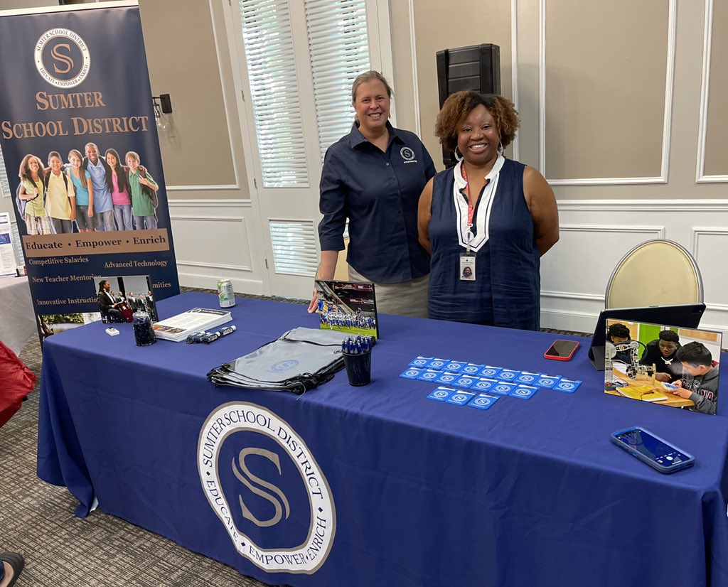 Thank you to Shaw Air Force Base for inviting Sumter School District to your Back to School Jamboree! We loved interacting with all of our military families. Welcome back to the new school year! #SumterSDProud <a href="/shelly_galloway/">Shelly Galloway</a> <a href="/DrWrightSupt/">Dr. William T. Wright, Jr.</a> <a href="/TamaraCollier24/">Tamara Simmons Collier</a>