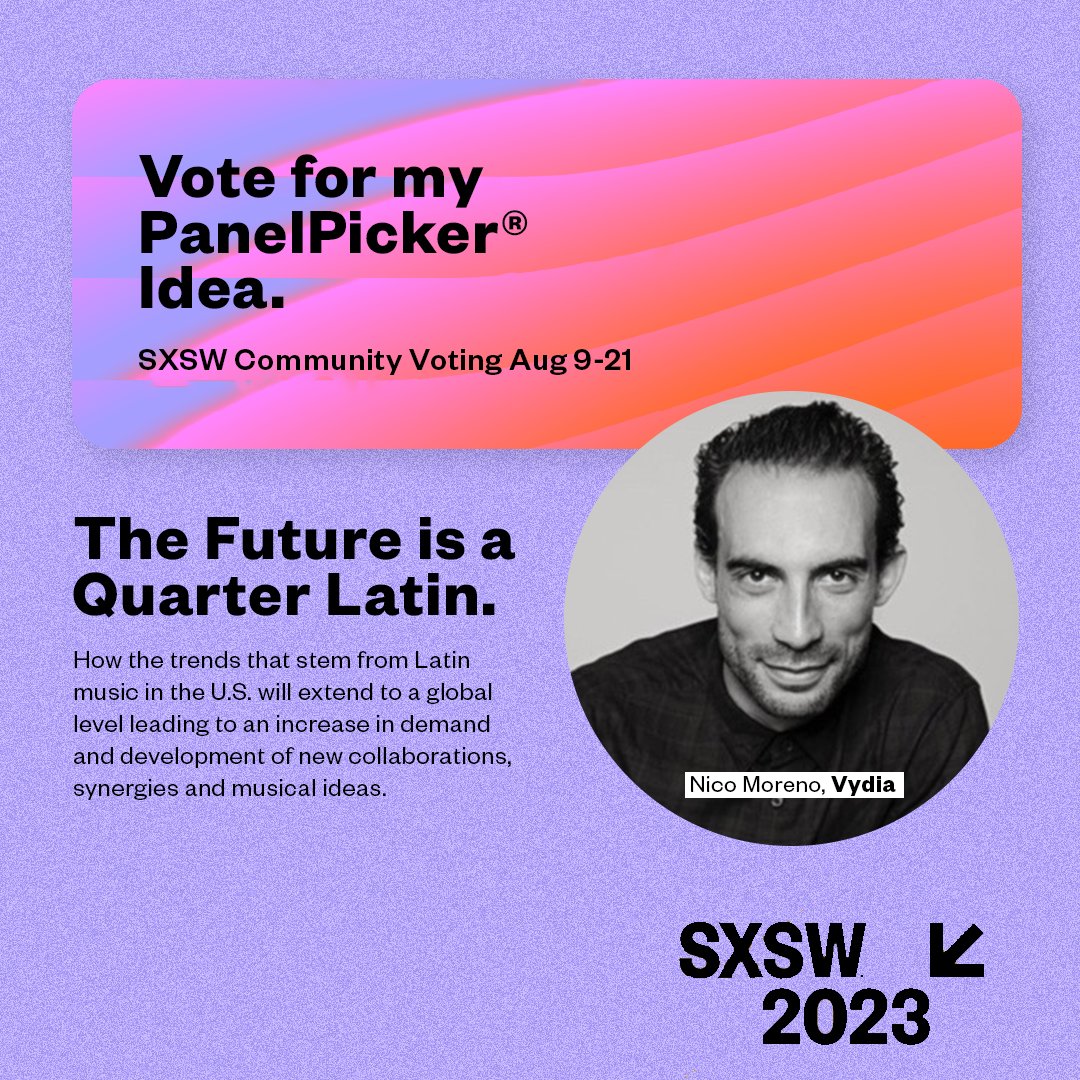 SXSW 2023 Community Voting is live! Head over to panelpicker.sxsw.com/vote to sign in or create a SXSW account and cast your vote. 

We appreciate your support. Voting ends August 21st.

#PoweredbyVydia #SXSW2023 #IndustryEvents