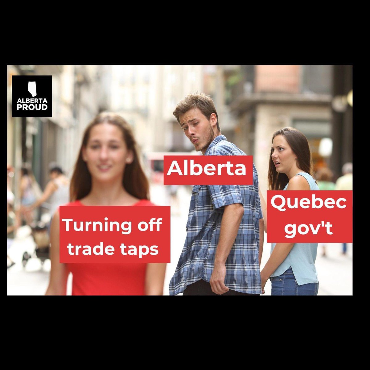 albertaisproud's tweet photo. The Legault Quebec gov't wants to block our pipelines and expropriate our companies? We say it's time to turn the trade taps off. We need to get tough on this bully gov't, who think they can block our best-in-the-world ALBERTA energy. #legaulthastogo #Ilovepipelines #fairdeal https://t.co/TyvLbsefAZ