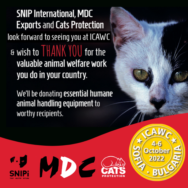 Animal Welfare Conference. We LOVE going to ICAWC and giving away (YES! GIVING AWAY) thousands of pounds (£££) worth of MDC equipment to delegates. If you haven't registered yet ... get to it! 
icawc2020sofia.com
#TNR #ICAWC