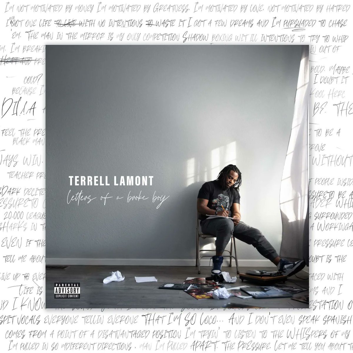 terrelllamont's tweet photo. If you haven't checked out https://t.co/zdcLrBtQBa yet, we'll, today might be the day to do it! My latest project "Letters of a Broke Boy" is available on physical limited edition 12inch vinyl and digital download! https://t.co/pCn4RzRWcA