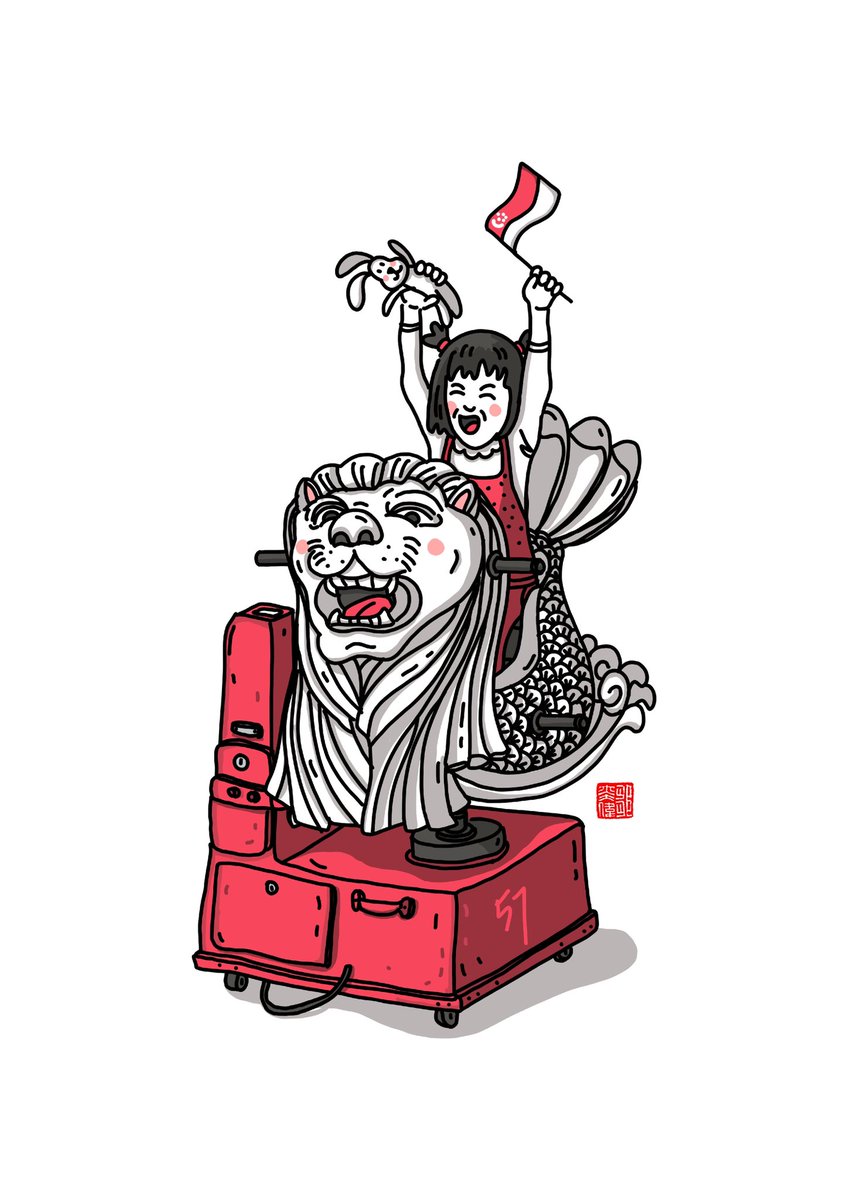 Bearofchris's tweet photo. Majulah Singapura! Happy 57th birthday Singapore #ndp2022 | Stay young at heart. ❤️🇸🇬 https://t.co/7bofYhrWqF