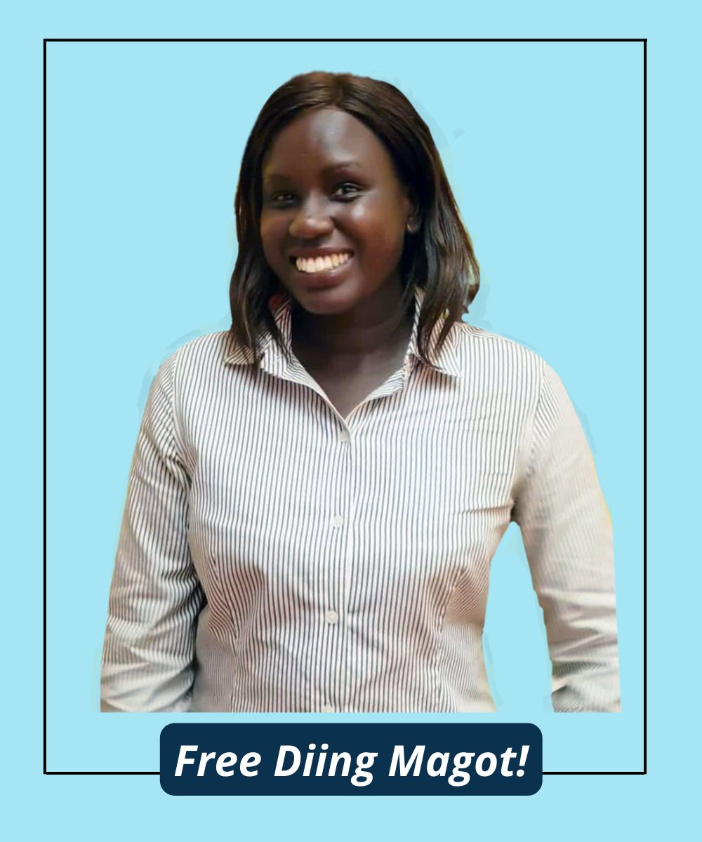 JrGeu's tweet photo. #SSOT
The Police should release our sister #DiingMagot of Voice of AMERICA now. https://t.co/66mTmQqAdI