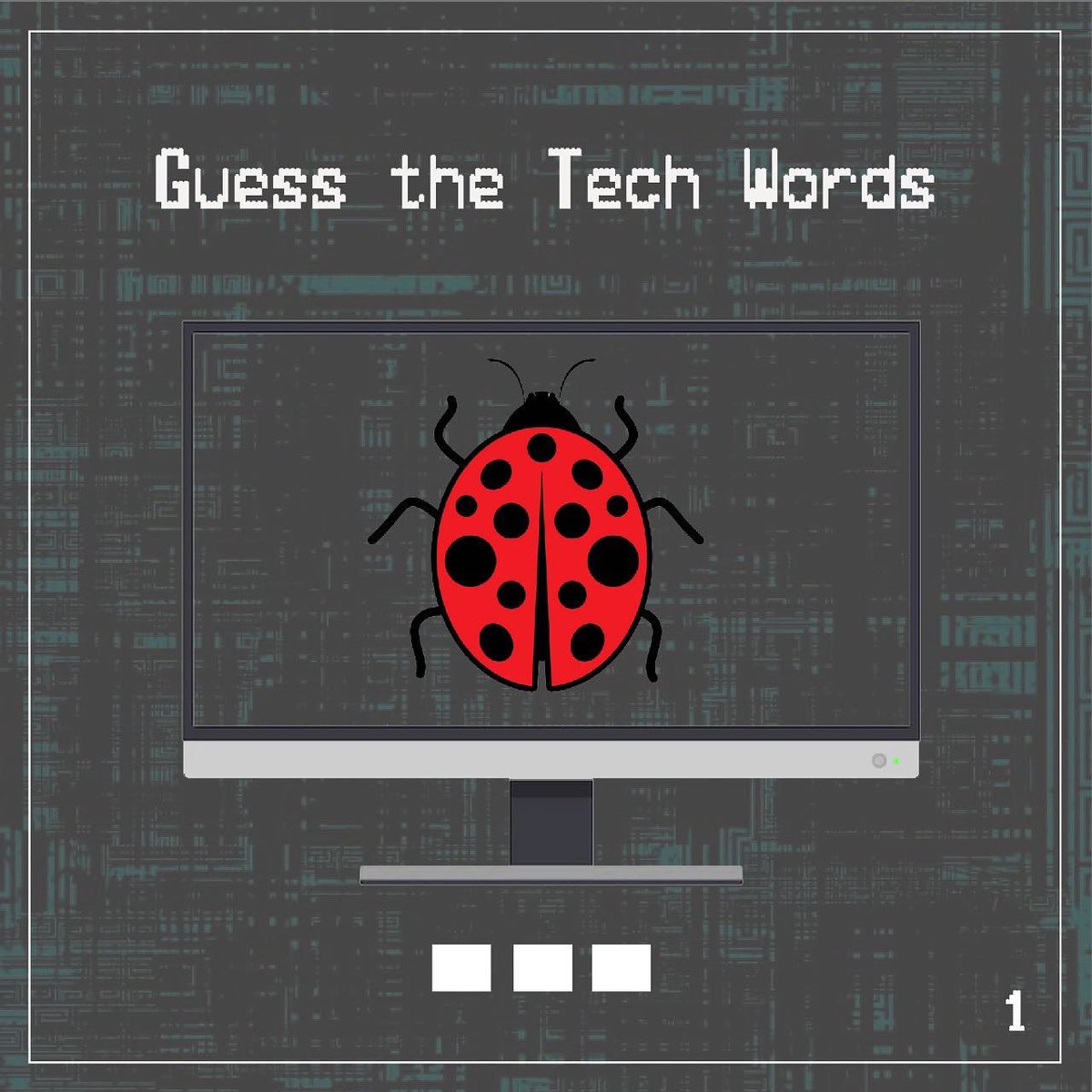grab_india's tweet photo. It’s time for the Tech word trove!
Guess the tech related words and comment your answers below.
#Techathon #Coding #Competition #TechEvent #Tech #InHouseEvent #CodingAway #GuessTheWord #EngageWithWords #LetsCode #GrabIn https://t.co/lUsOxmRyvD