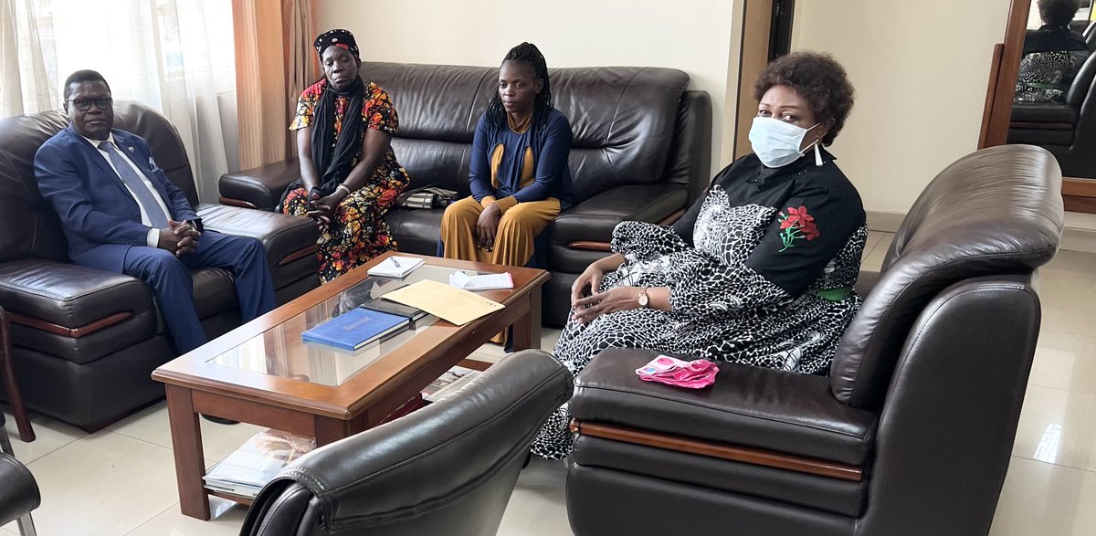 Today I met Hon. Muhammad Ssegirinya’s mother at my office at the Ministry of Justice and Constitutional Affairs. We were joined by the Chairperson of the Uganda Human Rights Commission, Mariam Wangadya, who was visiting. I assured her that the right to a fair trial is paramount!