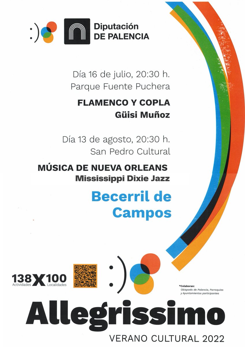 Seguimos con los conciertos de verano en San Pedro Cultural, en Becerril de Campos #Palencia  esta vez con música de Nueva Orleans:
Mississippi Dixie Jazz
agenda.diputaciondepalencia.es/evento/eventos…
Sábado 13 de Agosto a las 20:30h
Entrada libre hasta completar aforo.