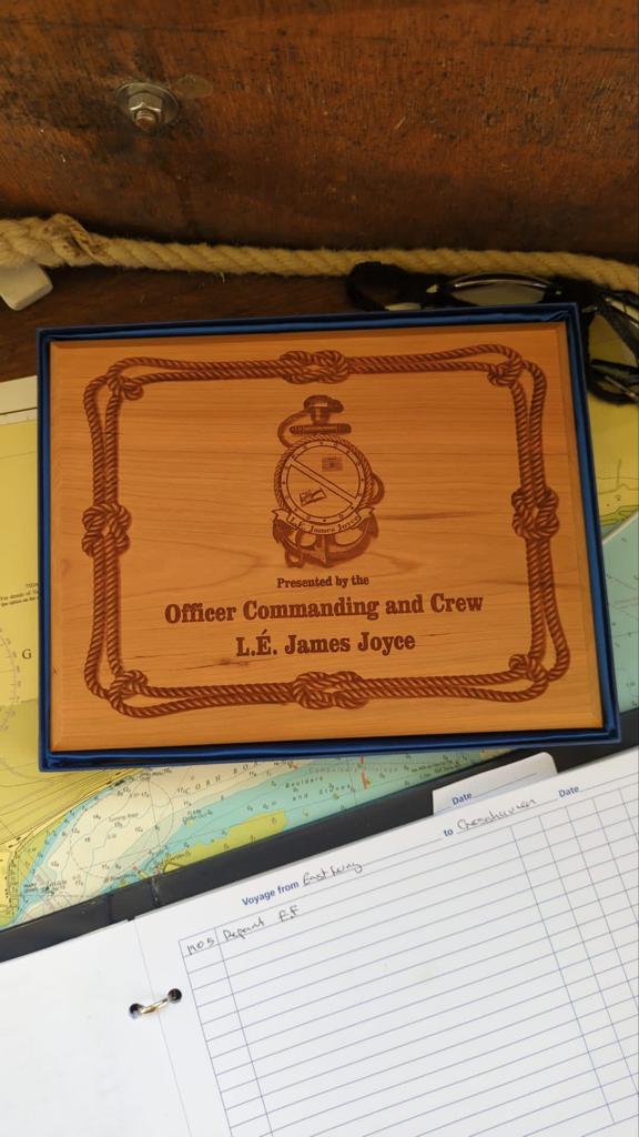 Sail Training Ireland trainees on the Cork Sail Training voyages onboard Brian Boru paid a visit to the Irish Naval Base and got a full tour of the LE James Joyce.
How cool! Well Jealous