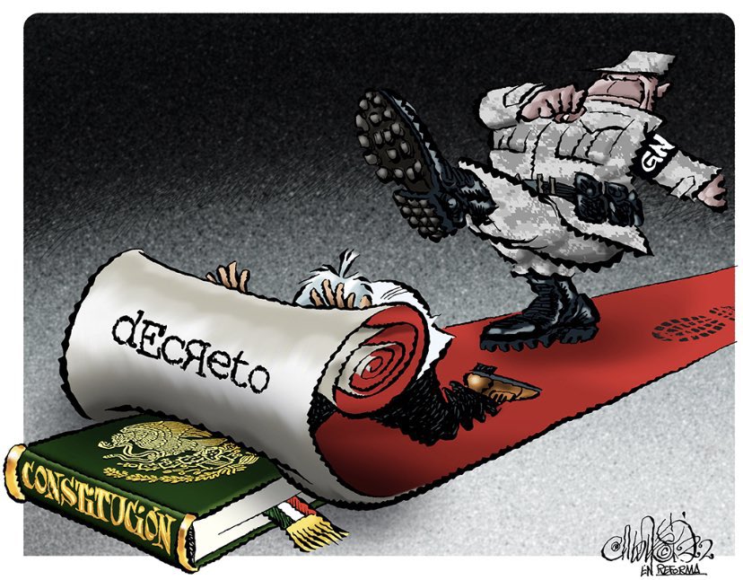 JLozanoA's tweet photo. ¡Abran paso, cabrones!

Espléndido @CartonCalderon en @Reforma 

#GuardiaNacional https://t.co/KRzt0fUjNt