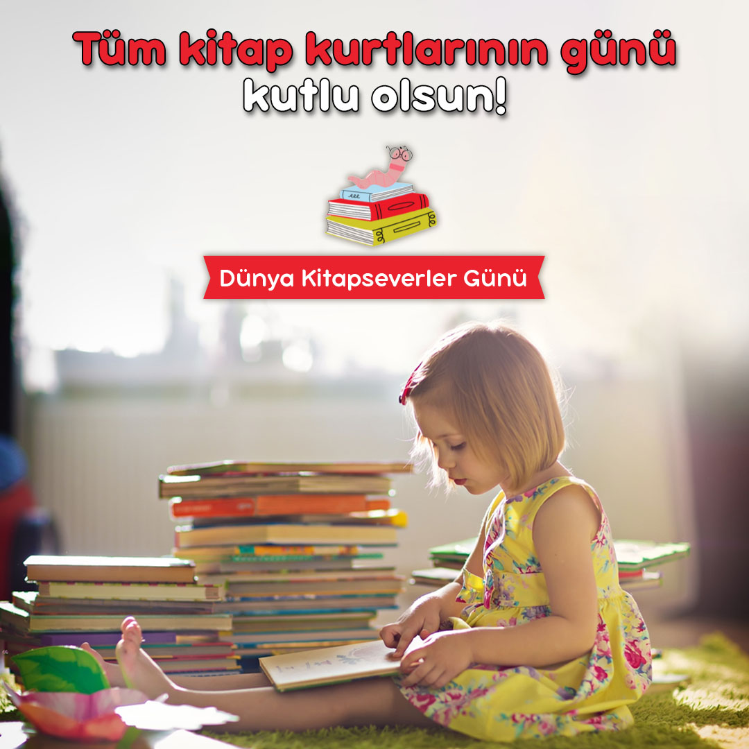 Kitaplardaki renkli, eğlenceli ve bilgi dolu dünyalarda kaybolan tüm kitap kurtlarının günü kutlu olsun! #VoonkaKids #KendisiMinikDesteğiKocaman #DünyaKitapseverlerGünü #kitap #kitapsevgisi #kitapkurdu