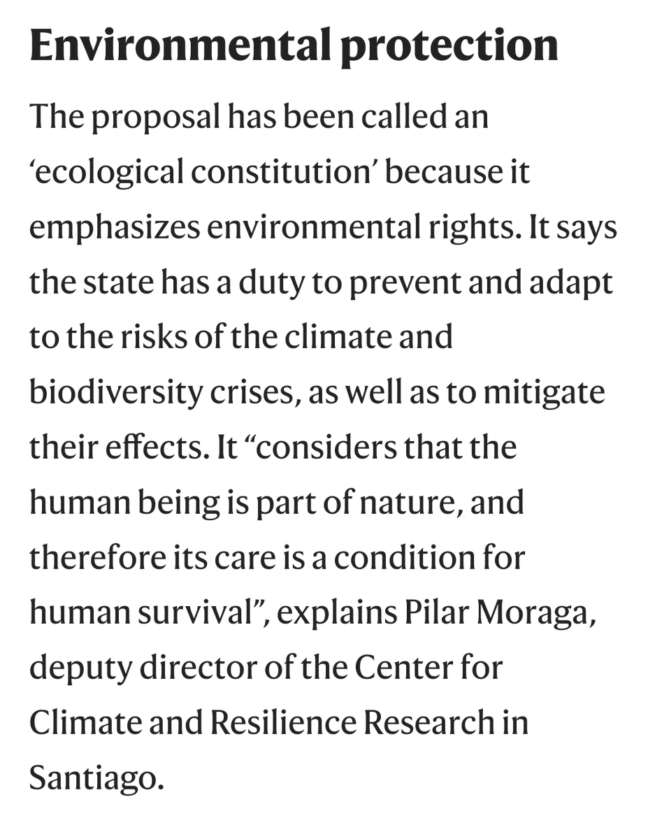 eduardoquirozCL's tweet image. Lo dice el mundo de la ciencia. Lo dice el mundo del arte.
Estamos a un tris de tener una Constitución que nos permita ser pioneros de una sociedad equilibrada y dejar atrás el egoísmo.
#AprueboSinMiedo

Chile proposes new constitution steeped in science nature.com/articles/d4158…
