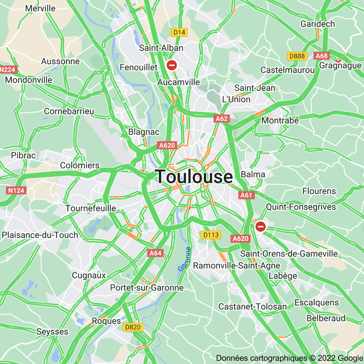 [FLASH 15:00] Trafic à Toulouse toulousetrafic.com #Toulouse #ToulousePeriph #InfoTrafic