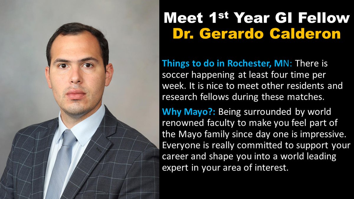 👋 Allow us to introduce you to 1st Year GI Fellow, <a href="/GCalderonMD/">Gerardo Calderon</a>, who would like to tell you some of his favorite things to do in Rochester and why he chose Mayo Clinic for his gastroenterology fellowship.