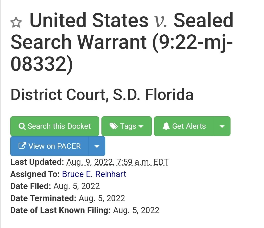 It's perfectly unsuspicious that the lawyer who defended Jeffrey Epstein is the judge who signed the sealed warrant for the FBI raid on Trump's home.