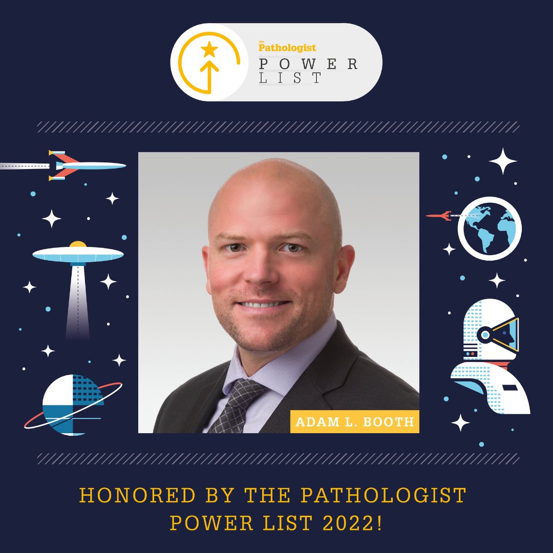 Congratulations to <a href="/ALBoothMD/">Adam L. Booth, MD</a> of <a href="/NorthwesternMed/">Northwestern Medicine</a> on making the 2022 Power List 🏆

“I’m just starting out, but I was told that you don’t have to be a hero – show cases, ask questions, keep learning, and focus on being a good pathologist."
bit.ly/3S9DS5B