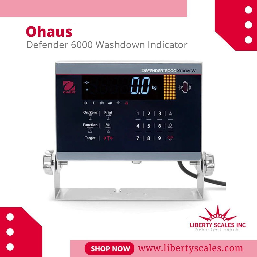 ScalesLiberty's tweet photo. 🎯🎯🎯Ohaus Defender 6000 Washdown Indicator i-DT61XWE, 75000
⬇️⬇️⬇️SHOP NOW ⬇️⬇️⬇️
🌐https://t.co/Bz9RDDMmbY
#LibertyScales #OhausScales #Indicator #OhausIndicator #WashdownIndicators #IndustrialScales #PortableBalances #Defender6000 https://t.co/rTBy09K5OE