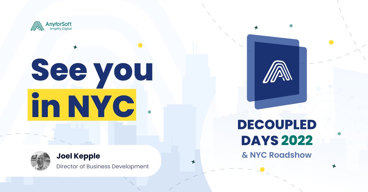 anyforsoft's tweet photo. βοΈ Time is running out! @decoupleddays will start with just over a week, but you still have an opportunity to book a meeting with Joel and discuss your idea.
He will also be available during his NYC roadshow. Don't hesitate! https://t.co/oTY0rpIQKE
#HeadlessCMS #DecoupledCMS https://t.co/6MUWa5CIKJ
