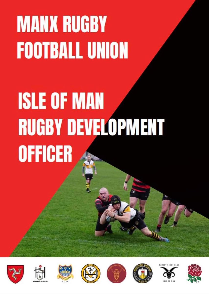 NomadsRUFC's tweet image. Interested in Rugby? 

The Manx RFU are seeking a Rugby Development Officer to make a difference in the sporting community on the Island. See the attachments for further details on the role and how to apply! 🏉🇮🇲

#rugby #rugbydevelopment #developmentofficer #rugbycommunity