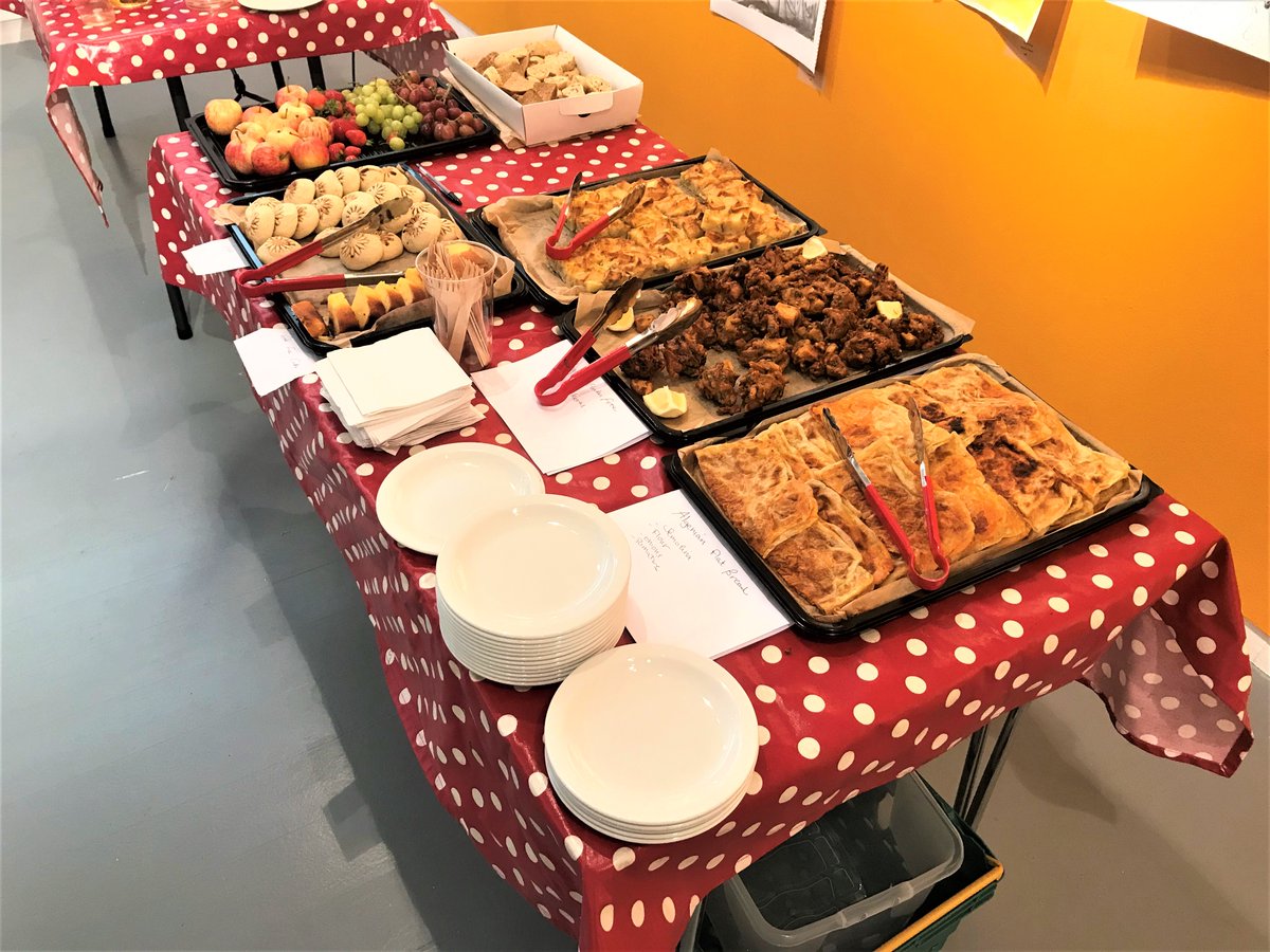 Studio_FV's tweet photo. Today's @GlasgowSEN working brunch at @Project_Ability discussed #boardreform, #inclusion, #diversity, #means, #aims, #marketing. @MerryGoRoundGla @impact_arts @FortuneWorks01 @janglingspace @maryhill_halls et al. @SoulFoodSister_ #brunchtastic as always. #socialenterpriseatwork https://t.co/kegrRTq1LC