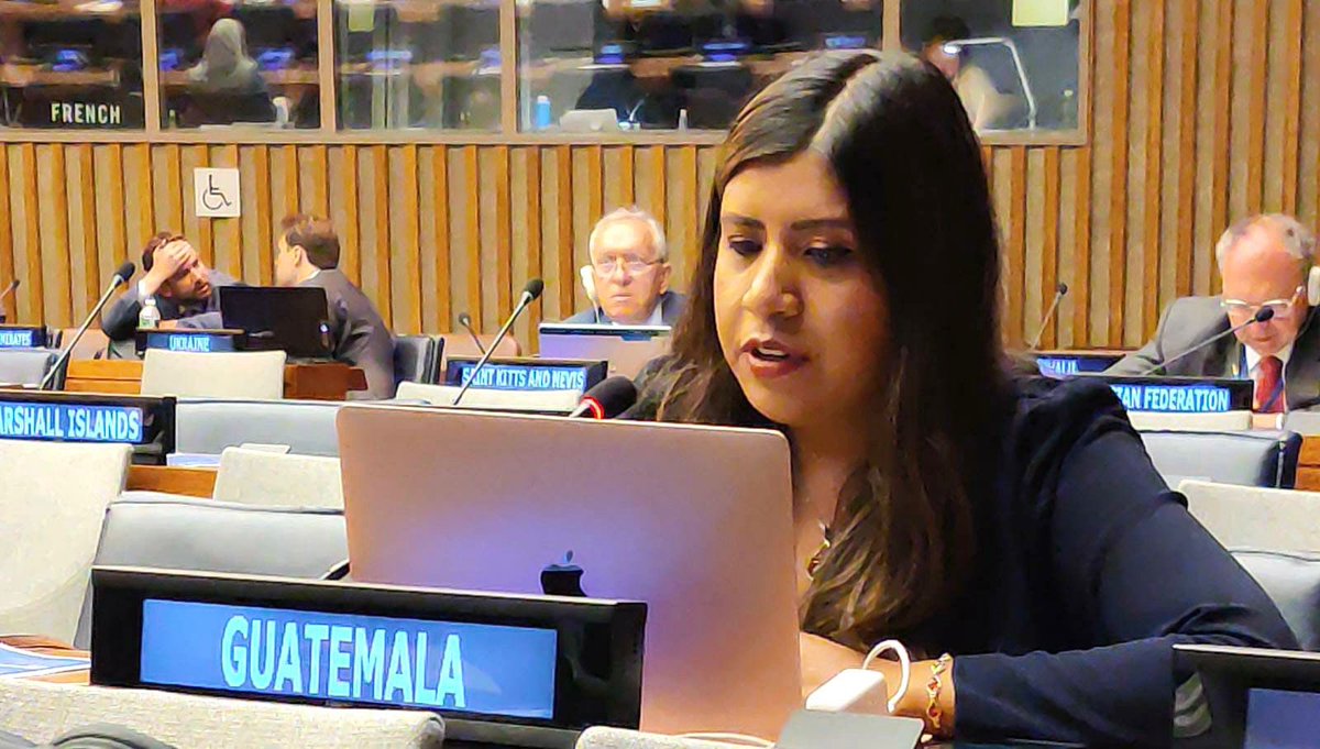 GuatemalaONU's tweet image. 🇬🇹 delivered its statement in the #MC3 of the #NPTRevCon reiterating the inalienable right of all parties to the NPT to develop research, produce  and use of nuclear energy for peaceful purposes without discrimination and in accordance with Art. I &amp;amp; II and in its article IV