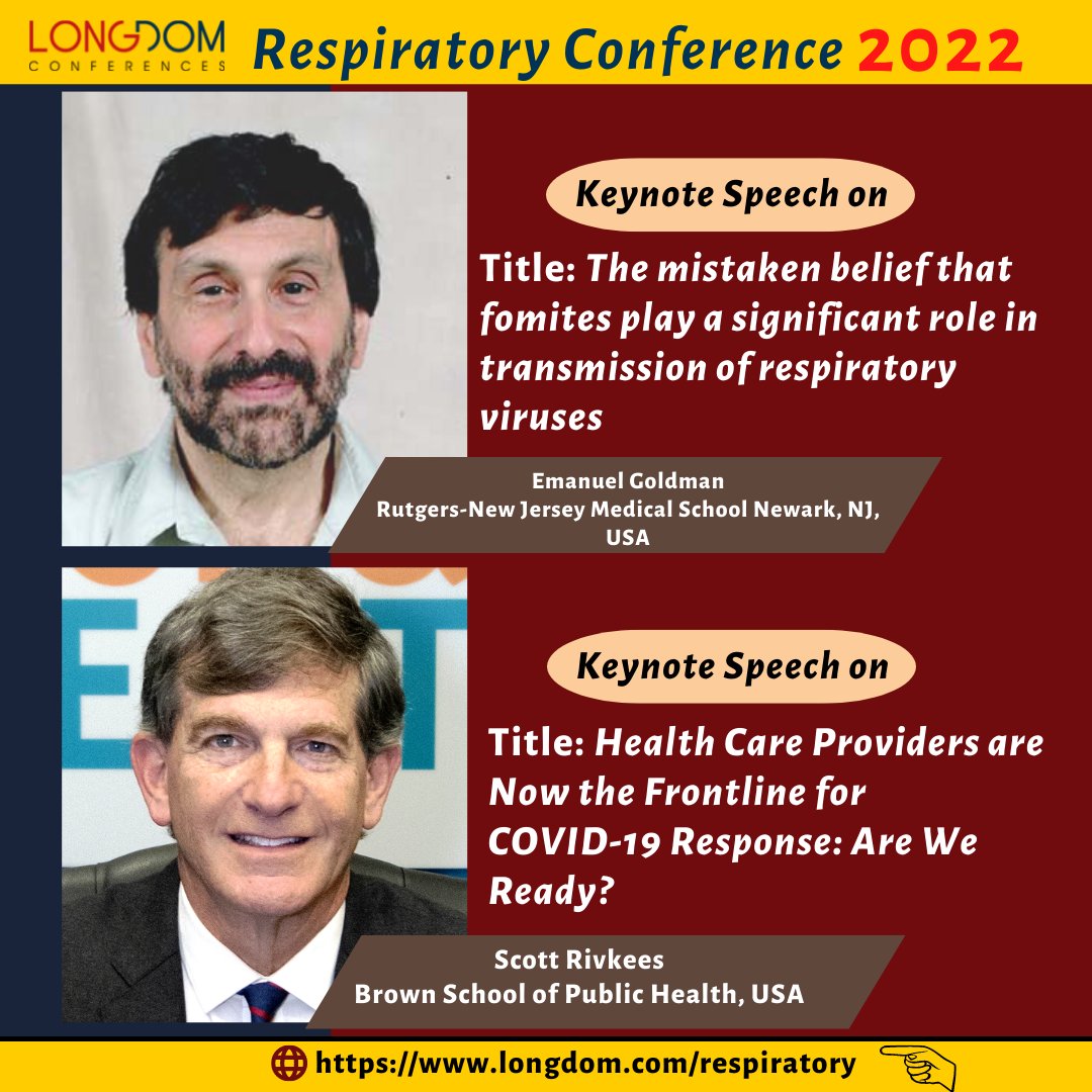 Longdom_Meet's tweet image. Visit and book your slot for the 3rd International Conference on Respiratory Disease and Care. 
Website: longdom.com/respiratory/sc…

e: supports@longdom.com 
WhatsApp: + 32 532 80122

 #longdomconference  #pulmonologyconference  #respiratorydiseaseconference #respiratoryconference