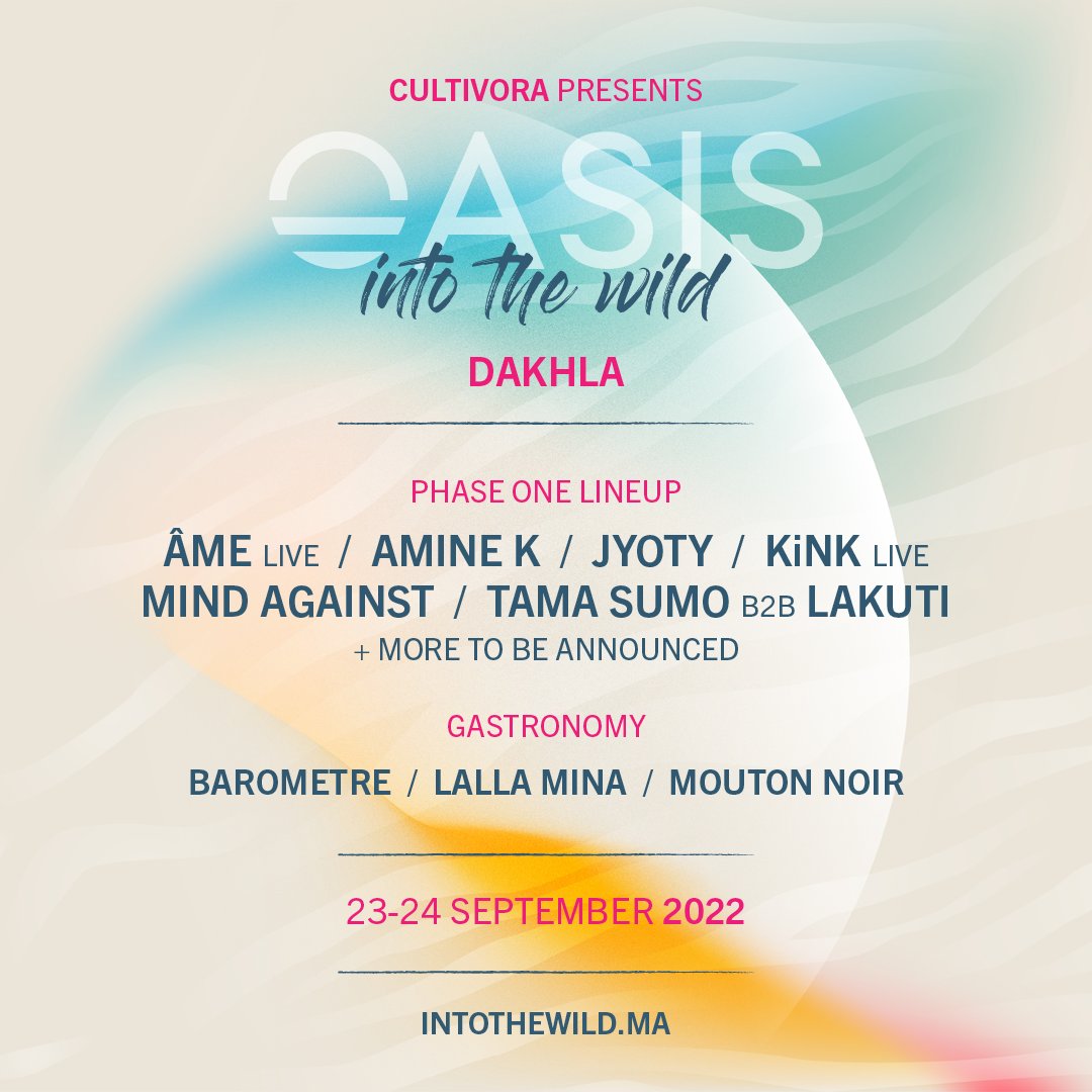 phase one is finally here ✨ we're beyond excited to host such a talented lineup of artists at the inaugural edition of Into the Wild. Tickets: intothewild.ma/tickets