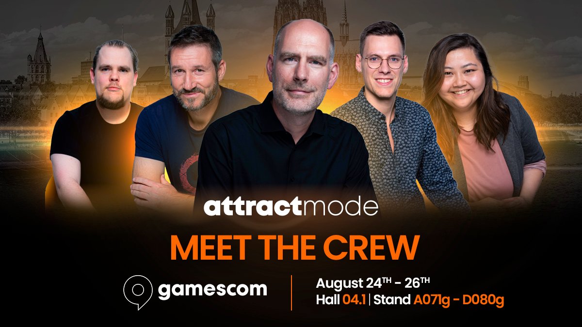 AttractModeAgcy's tweet photo. Thrilled to be back at #gamescom and look forward to catching up with you. Please reach out directly on LinkedIn or contact our Business Development Manager Mirko to schedule meetings: mirko@attractmode.de 
 #gamescom2022 @gamescom https://t.co/zzjYNwOtIg
