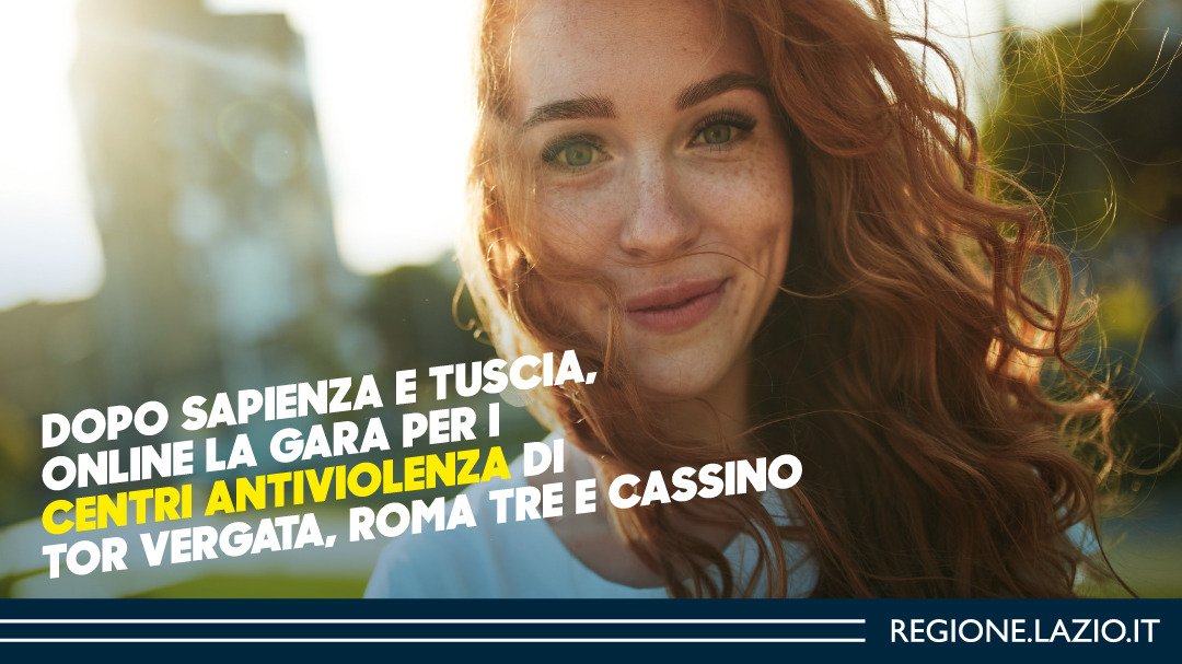 Pubblicata la documentazione per l’affidamento dei servizi di centri antiviolenza all’Università di Tor Vergata (Lotto 1), Roma Tre (Lotto 2) e l’Università di Cassino e del Lazio Meridionale (Lotto 3).