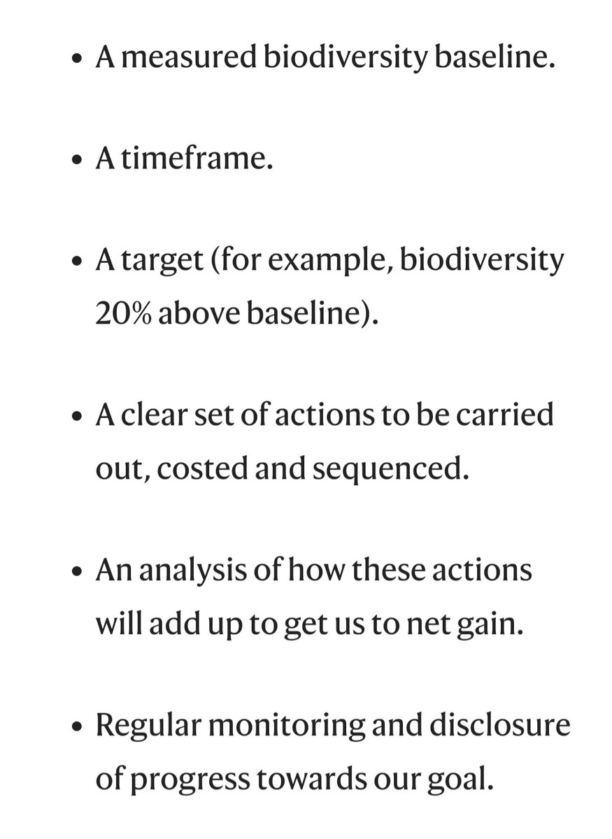 The term 'Nature Positive' is gaining traction - particularly with business. Here, @EJMilnerGulland rightly calls for some definitional discipline around the concept and its application including the six principles below 👇
#naturalcapital #naturepostive 
nature.com/articles/s4155…
