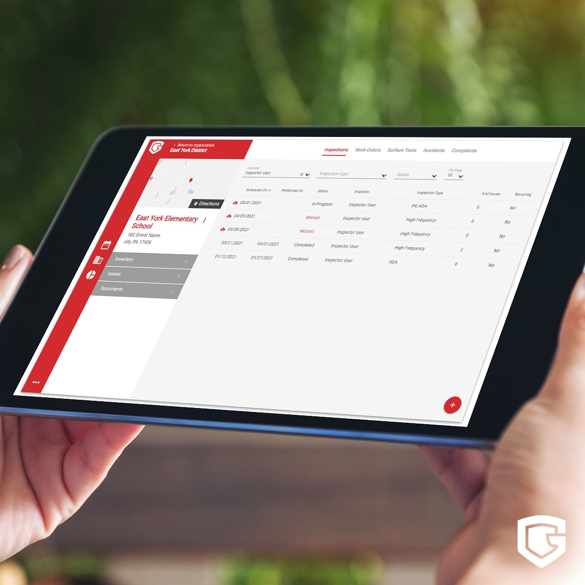 ParkProtector's tweet photo. Is your playground ready for back-to-school? If not, there's still time thanks to Park Protector – the easy-to-use playground inspection software.

Get everything you need to inspect your playground yourself, starting with a free demo with one of our experts: https://t.co/73rAc2LuxB