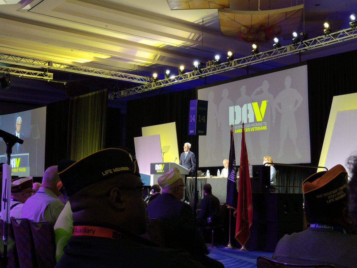 #DAVOrlando22 Today, VA Secretary McDonough addresses the more than 7,000 veterans and spouses at the 100th DAV and DAV Auxiliary National Convention in Orlando, Florida.