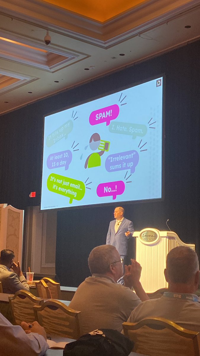 First session of the day at #B2BMX with <a href="/jonmiller/">Jon Miller</a> via <a href="/Demandbase/">Demandbase</a> Unspam your brand. Watch out for account blindness #accountintelligence #b2b #marketing