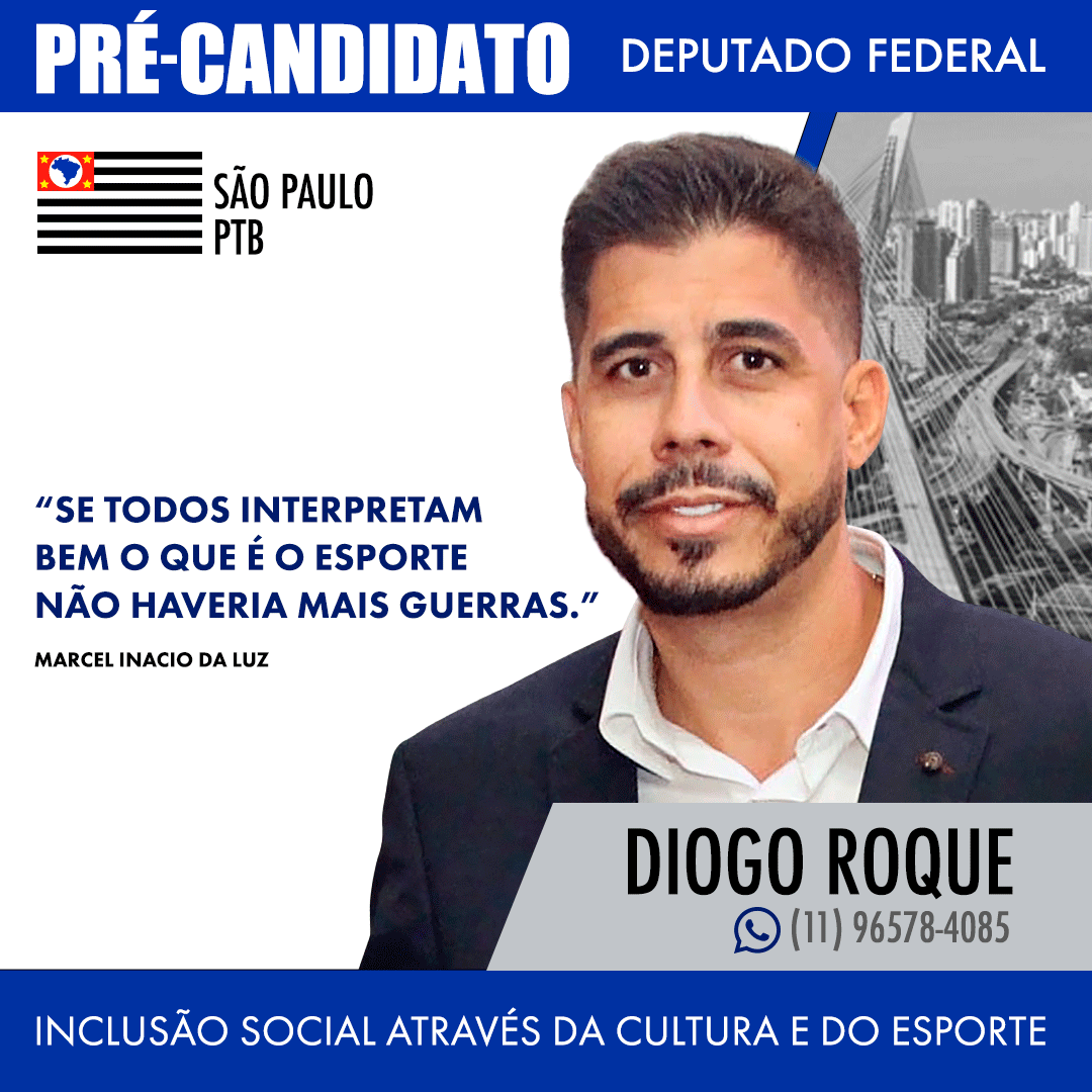 Diogotroque's tweet photo. Diogo Roque 
Pré - Candidato Deputado Federal

Inclusão social através da Cultura e do Esporte.
#ptbrasil #ptbnacional #PTB14 https://t.co/GhdQEr44wq