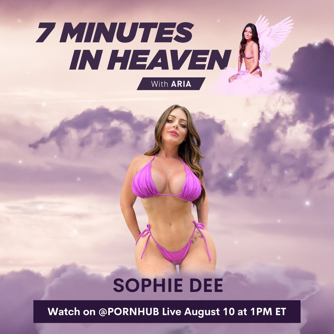 Tune in tomorrow for my “7 Minutes In Heaven” with @sophiedee Pornhub’s Instagram Live at 1pm 