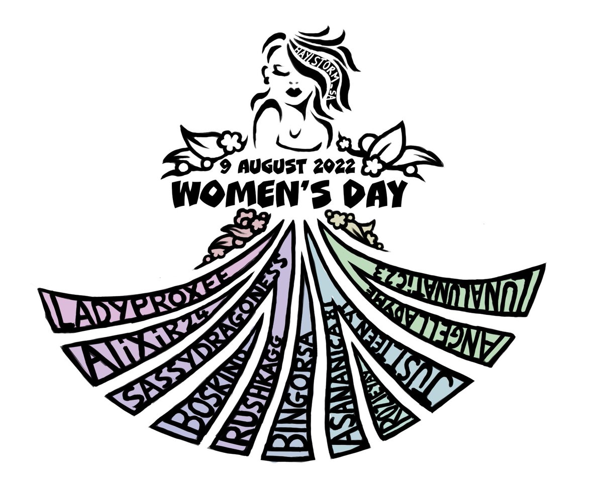 I'm pretty pleased with how this drawing came out, all thanks to these lovely ladies for coming and spending Women's Day with me on stream today <3
Also a special thanks to @dead_oryx for the massive raid! 
#womensday2022 #FemaleTwitchStreamer