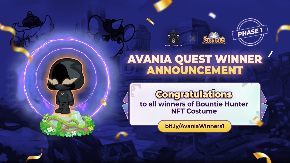 bountie_hunter's tweet photo. ๐ CONGRATULATIONS! ๐
๐ฃ Weโd like to inform to all WINNERS of @avania_nft Phase 1 Quest. Drop a comment if you are one of the 25 LUCKY WINNERS! ๐ฌ
๏ฟฝ๏ฟฝ๏ฟฝ๐ป FIND OUT HERE ๐๐ป
๐: https://t.co/mDJPbkLLcJ
#BountieHunter #Avania #GameFi #NFT #giveaways #quest https://t.co/ZFoRZ3gJXl