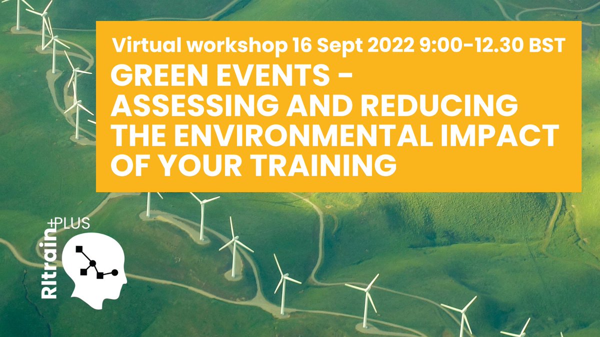 📢Registrations are now open for our virtual knowledge exchange workshop 'Green events – assessing and reducing the environmental impact of your training', organised in collaboration with <a href="/EoscLife/">EOSC-Life</a> and <a href="/eRImote_EU/">eRImote</a>. Register now: bit.ly/3P9H4eW