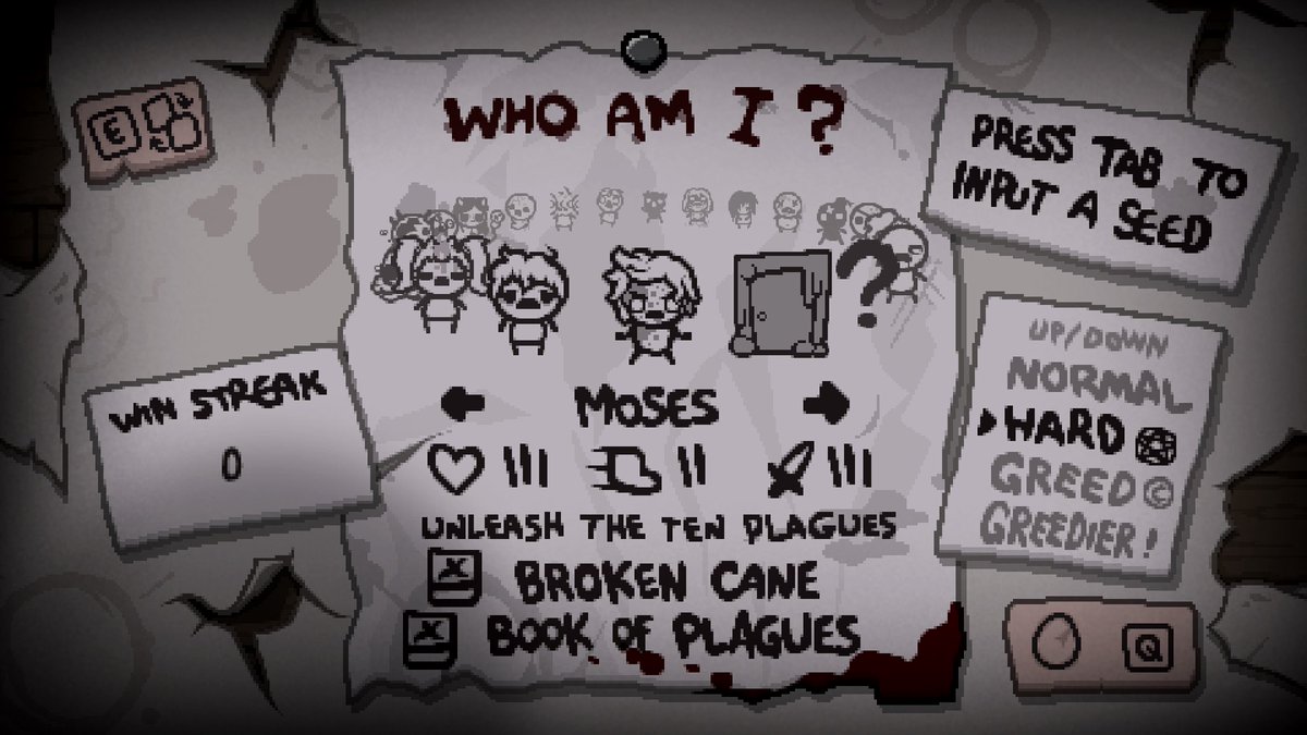 ipecaccommod's tweet image. We subtly teased it a few weeks ago, but now we’re announcing it; Tainted Moses is joining Ipecac’s cast of characters in the next update! With a completely reworked Book of Plagues, we hope this character provides a fun and challenging experience like you’ve never seen before!