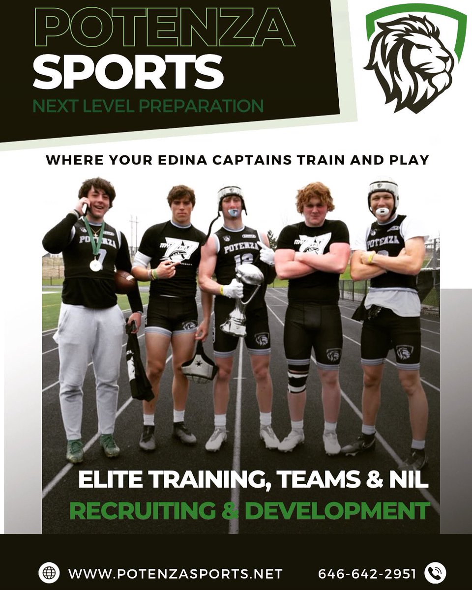 potenzasports's tweet image. Winning is a mindset and you have to start with your leaders. Big season ahead for Edina! Honored to be a sponsor! #potenzasports #pstraining #ps7v7 #Sponsored