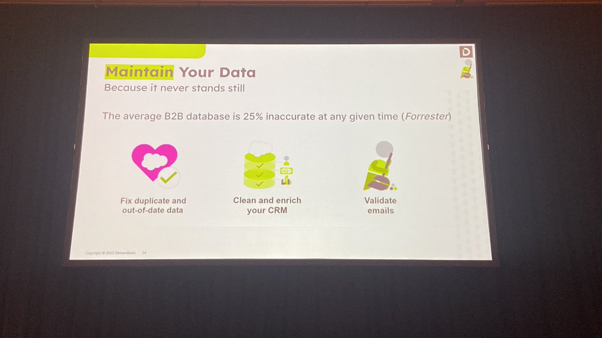 You know the story- data always needs enrichment. It changes and evolves constantly. Step one, can you connect your first-party day today? Via <a href="/jonmiller/">Jon Miller</a> <a href="/Demandbase/">Demandbase</a> #B2BSMX #data