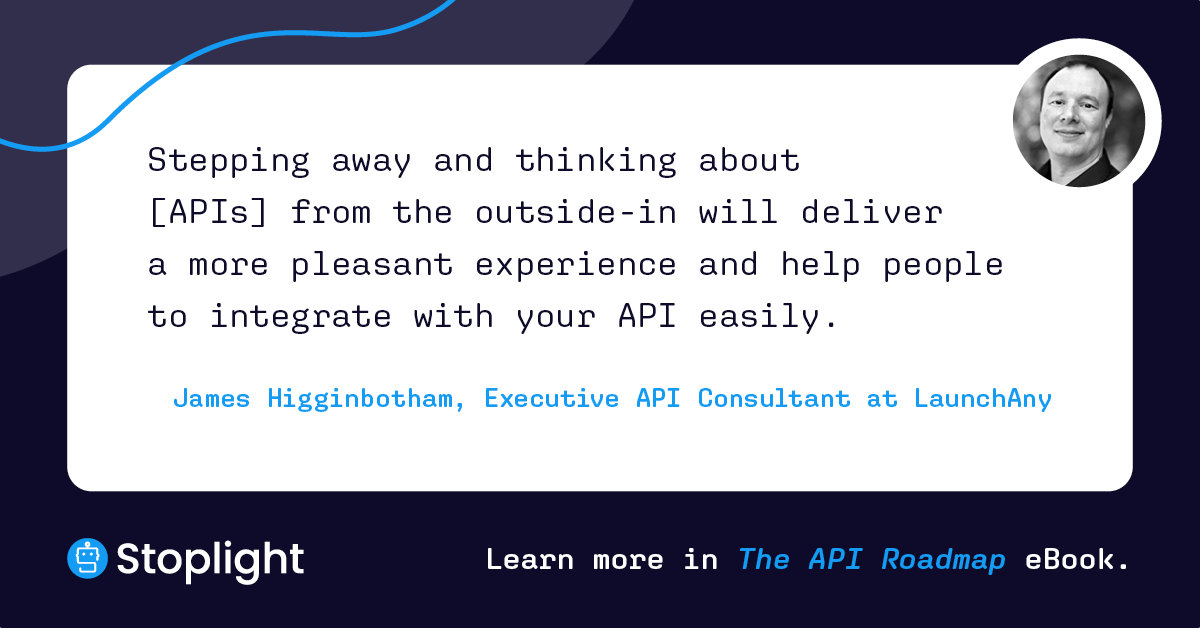 stoplightio's tweet photo. API expert, @launchany,  shares best practices for treating your APIs as products in our new ebook, “the #APIRoadmap: Secrets to API Strategy Success from Industry Leaders.” Hear from him and 2️⃣0️⃣ other global experts: https://t.co/GAOgZ0o8XY https://t.co/83t8yUANQS