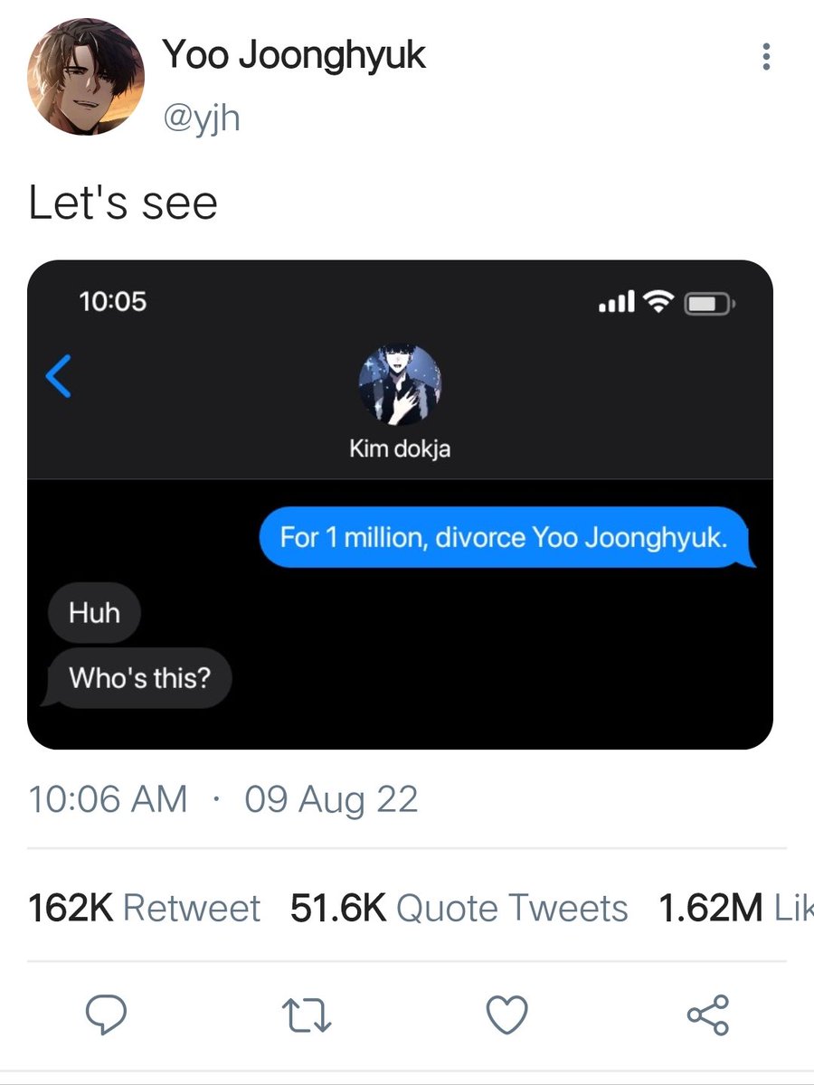 fuiminnnnnn's tweet photo. A married joongdok socmed au where Yoo Joonghyuk pretend to be a unknown person who wants to test his husband loyalty by offering him large sum of money.

(spoiler:he didn't expect for it to backfired)

#orv #joongdok https://t.co/7G8ylGHK5M
