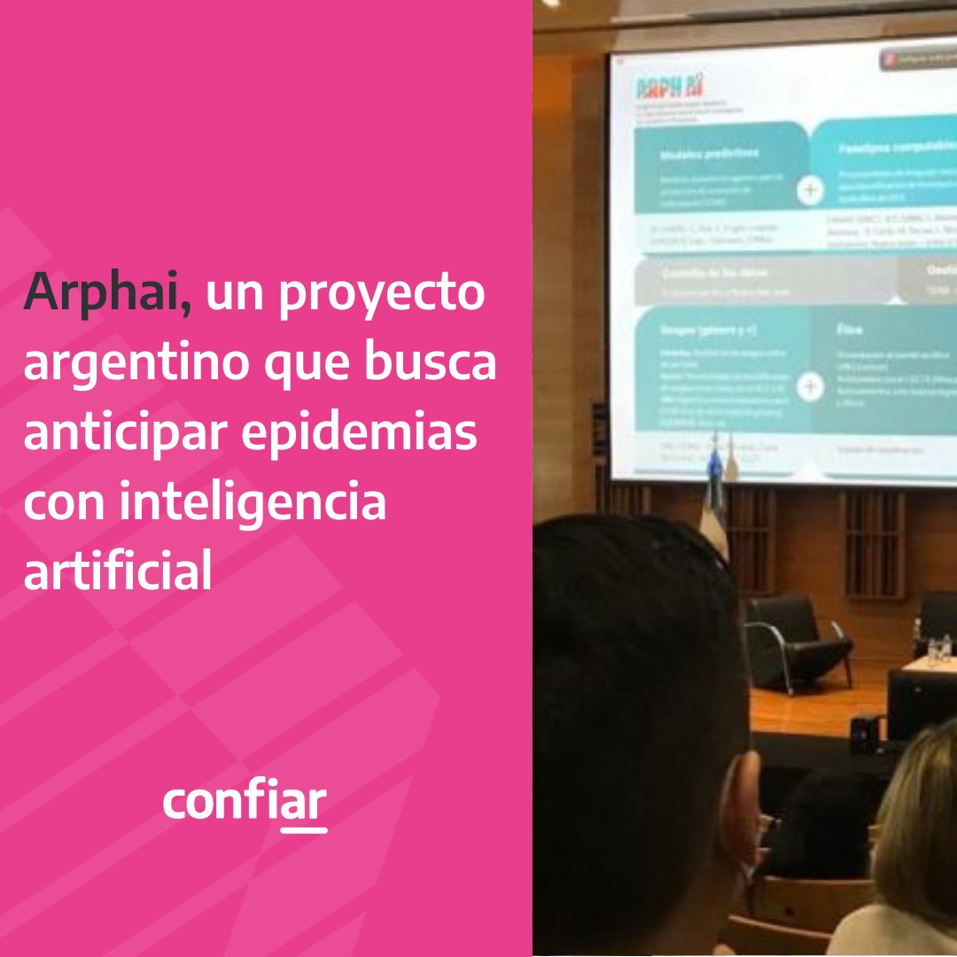 Confi_ar's tweet photo. #ConfiarTelam

👩‍💻👨‍💻 Arphai (@arphai_arg), un proyecto argentino que busca anticipar epidemias con inteligencia artificial

✍ Melisa Avolio

https://t.co/uFuotMXPE8 https://t.co/hgI7wAqjfO