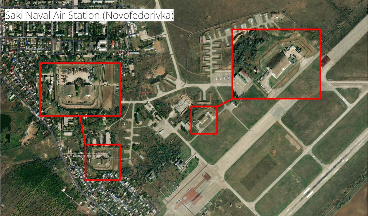 This video shows that the two explosions at Novofedorivka did not originate at the exact same position. It appears to me as if both munitions storage sites were hit and causing large secondary explosions.