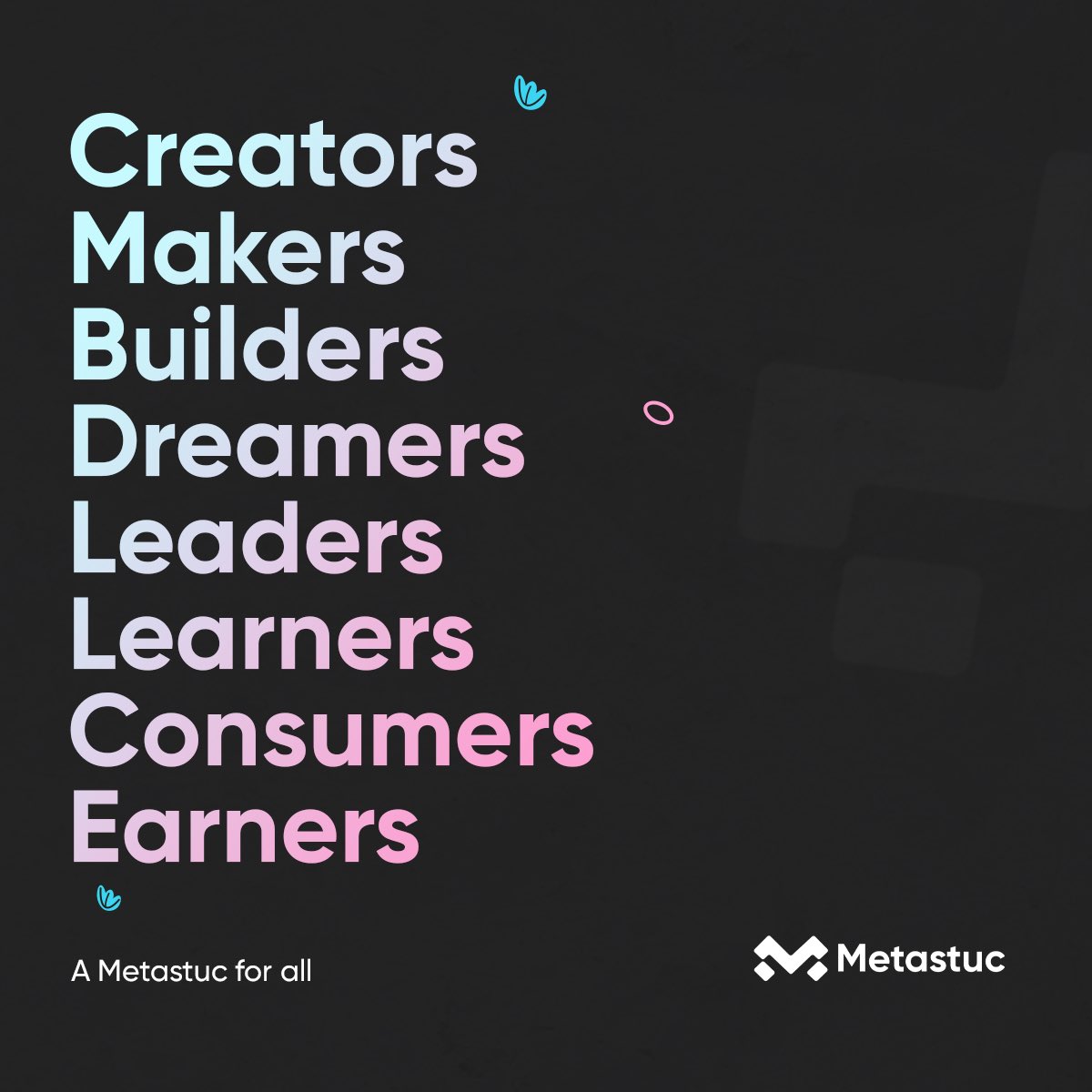 metastuc's tweet photo. Social networking ✅ 
Explore Utility NFTs ✅
No censorship,own&amp; monetize your contents as you wish ✅
Metastuc is for all 🎉 
Stay close as we build ! 

#Web3 #NFTs #Dao #build https://t.co/J1dSszmRa8